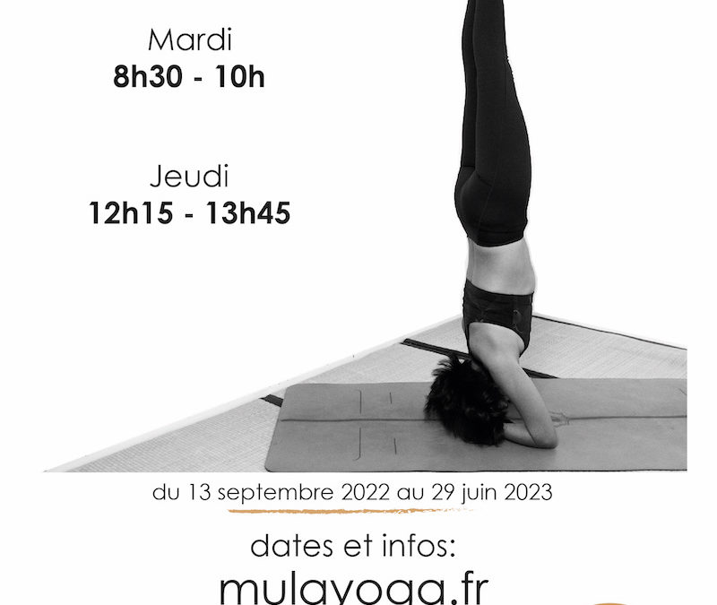 Hatha-Raja Yoga : le calendrier jusqu’en décembre 2022